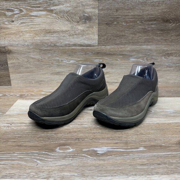 L.L.Bean Brown Suede/Mesh Slip On Loafer Women's Size 7M - Picture 1 of 6
